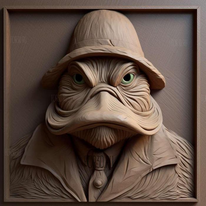 Howard the duck 1 stl model for CNC